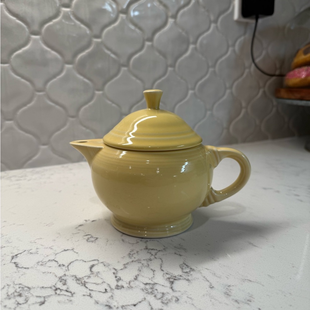 Pale Yellow Fiestaware Child’s First Tea Set Teapot